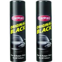 CarPlan Original Black Trim & Bumper Shine - 500ml x 2