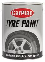 CarPlan Tyre Paint Brush On 4.5L Suitable for Tyres Mud Flaps Car Mats