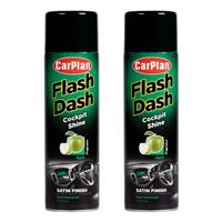 CarPlan Flash Dash Satin Finish Cockpit Shine- 500ml Apple x 2