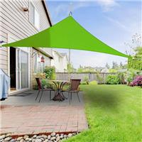 98% UV Block Sun Shade Sail Garden Patio Awning Canopy 2m Triangle Light Green