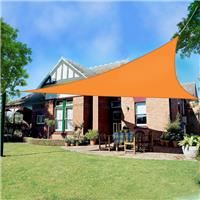 3m Triangle Outdoor Sun Shade Sail Garden Patio Awning Canopy UV Block Orange