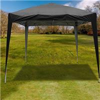 3x3m Pop Up Gazebo Garden Marquee Patio Outdoor Party Tent Wedding Canopy Black