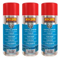 Hycote Post Office Van Red Fast Drying Aerosol Spray Paint 400ml *3