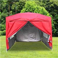 2.5x2.5m Pop Up Gazebo Outdoor Garden Marquee Party Wedding Tent Capony Red