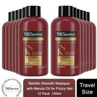 Tresemme Keratin Smooth Shampoo with Marula Oil for Frizzy Hair 100ml, 12 Pack