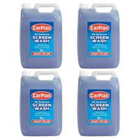 CarPlan All Seasons Winter Ready Mixed Screen Wash Treatment 20 Litres 20L 5L x4