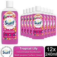 Surf Concentrated Disinfectant Tropical Lily Multi-Purpose Cleaner, 240ml, 12pk