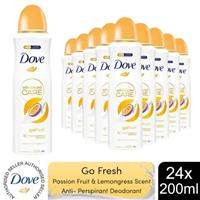 Dove Advanced Care Antiperspirant Deodorant Fruit & Lemongrass Scent 200ml, 24pk