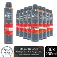 Dove Anti-Perspirant Men+Care Advanced Anti-Bac Odour Defence 72H Deo 200ml,36pk