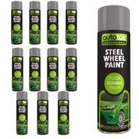 AutoTek Multi Purpose Steel Wheel Aerosol Spray Paint 500ml x12