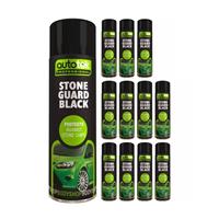 Autotek Stone Black Guard Protects Against Chips Aerosol Spray Paint 500ml x12