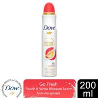 Dove Advanced Care Go Fresh AntiPerspirant Spray Peach & White Blossom, 200ml