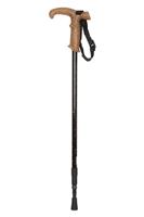 Mountain Warehouse Walker Pole with Handle Telescopic Metal Walking Trek Stick