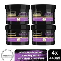 TRESemme Biotin Repair Instant Recovery Mask with Biotin & Pro-bond, 4x of 440ml