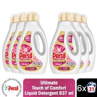 Persil Ultimate Liquid Detergent Touch of Comfort Stain Removal 31W 837ml, 6pk
