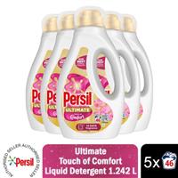 Persil Ultimate Liquid Detergent Touch of Comfort Stain Removal 46W 1.242 L, 5pk