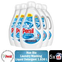 Persil XXL Washing Liquid Detergent Non Bio Stain Removal 68 Washes 1.836 L, 5pk