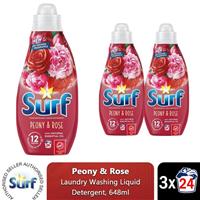 Surf Laundry Washing Liquid Detergent Peony & Rose 1.94 Litre 72 Washes