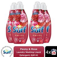 Surf Laundry Washing Liquid Detergent Peony & Rose 2.6 Litre, 96 Washes
