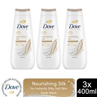 Dove Advanced Care Bodywash Nourishing Silk 24H Renewing Micromoisture, 3x400ml