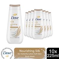 Dove Advanced Care Body Wash Nourishing Silk 24H Renewing Micromoisture,12x225ml