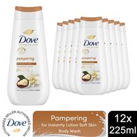 Dove Advanced Care Body Wash Pampering 24Hrs Renewing Micromoisture 225ml, 12pk