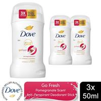 Dove Women Go Fresh Anti-Perspirant Deo Stick with 72H Protection 50ml, 3 Pk