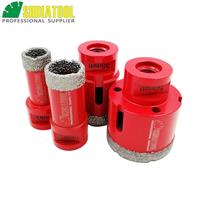 4pcs/set Dry Diamond Drill Bits Porcelain Tile Marble Core Hole Saw M14 Cutters