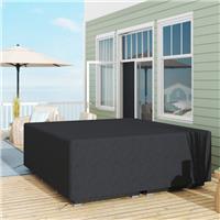 225x210x70cm Outdoor Garden Furniture Protective Cover Water UV Resistant Black