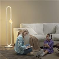 LED Floor Lamp for Living Room, Dimmable Floor Standing Lamp, White