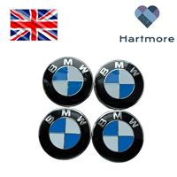 Set of 4 BMW Wheel Centre Caps 68mm - 1 3 5 7 Series, X5 X6 M & Z Series