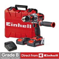 Einhell Cordless Combi Drill 60Nm BL With Batteries TP-CD 18 Li-i Refurb GRADE B