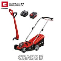 Einhell Cordless 33cm Lawnmower 24cm Strimmer Set PXC Refurb GRADE B