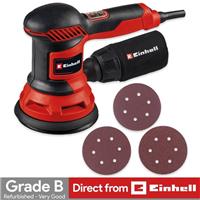 Einhell Rotary Sander 125mm 425W 3x Sheets Corded TC-RS 425 E Refurb GRADE B