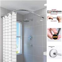 Adjustable Curved Shower Curtain Rod Corner Shower Curtain Rail Corner Rail Rod