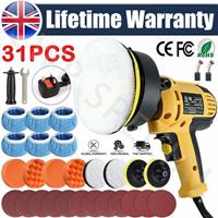 Electric Car Polisher Buffer Sander Polishing Machine 5"inch Buffing Sponge Kit