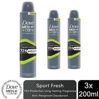 3x Dove Anti-Perspirant Men+Care Advanced Sport Fresh 72H Protection Deo, 200ml