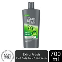 Dove Men+Care 3-in-1 Body, Face & Hair Wash Refreshing Extra Fresh, 700ml