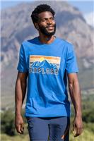 Mountain Warehouse Explore Men's T-Shirt Short Sleeve Round Neck Top - XXS Regular