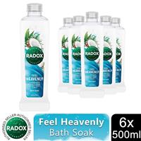 Radox Mineral Therapy Bath Soak Feel Heavenly with Minerals & Herbs 500ml, 6 Pk