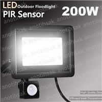 200 Watt LED Floodlight PIR Motion Sensor Security Outdoor Garden Flood Light