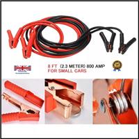 8FT 800AMP Car Van Jump Leads Battery Booster Cables FREE Gloves