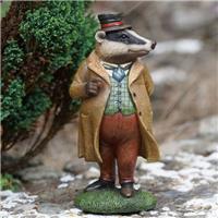 Mr Badger Resin Ornament | Wind in the Willows Animal Home Statue Sculpture Deco