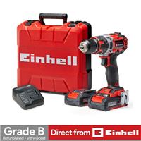 Einhell Cordless Combi Drill 50Nm Brushless 18V With Batteries Refurb GRADE B