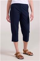 Mountain Warehouse Quick Drying Delta Stretch Womens Capri In Navy - 8 - 8 Regular