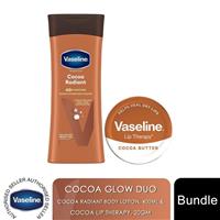 Vaseline Cocoa Glow Duo Cocoa Radiant Body Lotion 400ml & Cocoa Lip Therapy 20gm