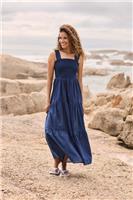 Lightweight Animal Womens Mabel Maxi Dress In Navy - 6-8 - 6-8 Regular