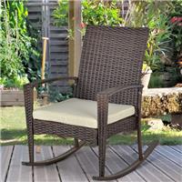 Rattan Rocking Chair Rocker Garden Furniture Seater Patio Bistro Recliner