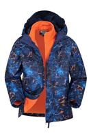 Mountain Warehouse Atom 3 in 1 Kids Rain Jacket Boys Waterproof Warm Winter Coat