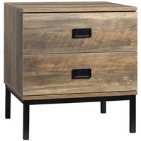End Table Metal Frame Bed Side Table Storage Drawer Bedroom Refurbished